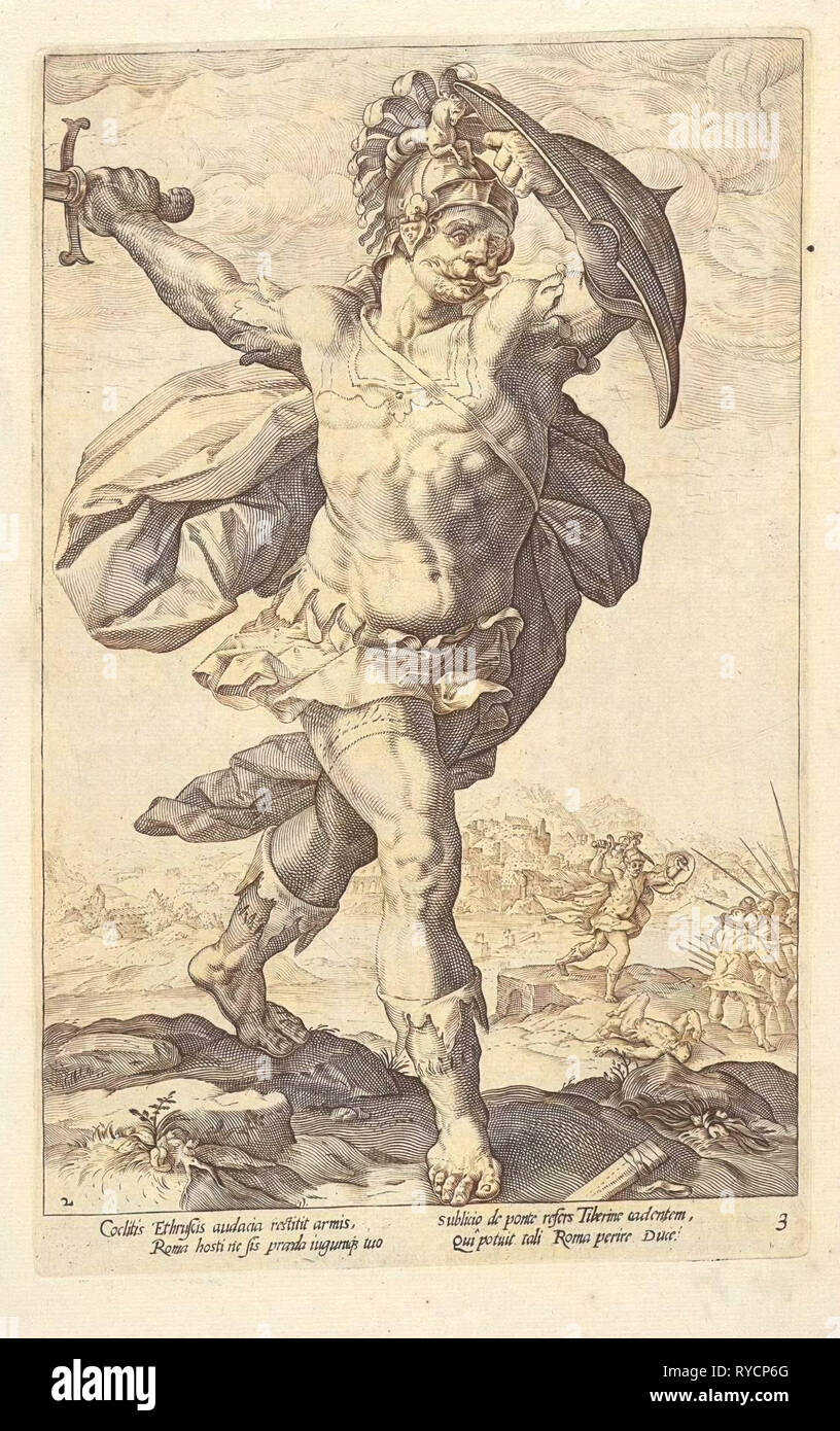 Horacio códigos, anónimos, Hendrick Goltzius, Franco Estius, 1645 - 1706 Foto de stock