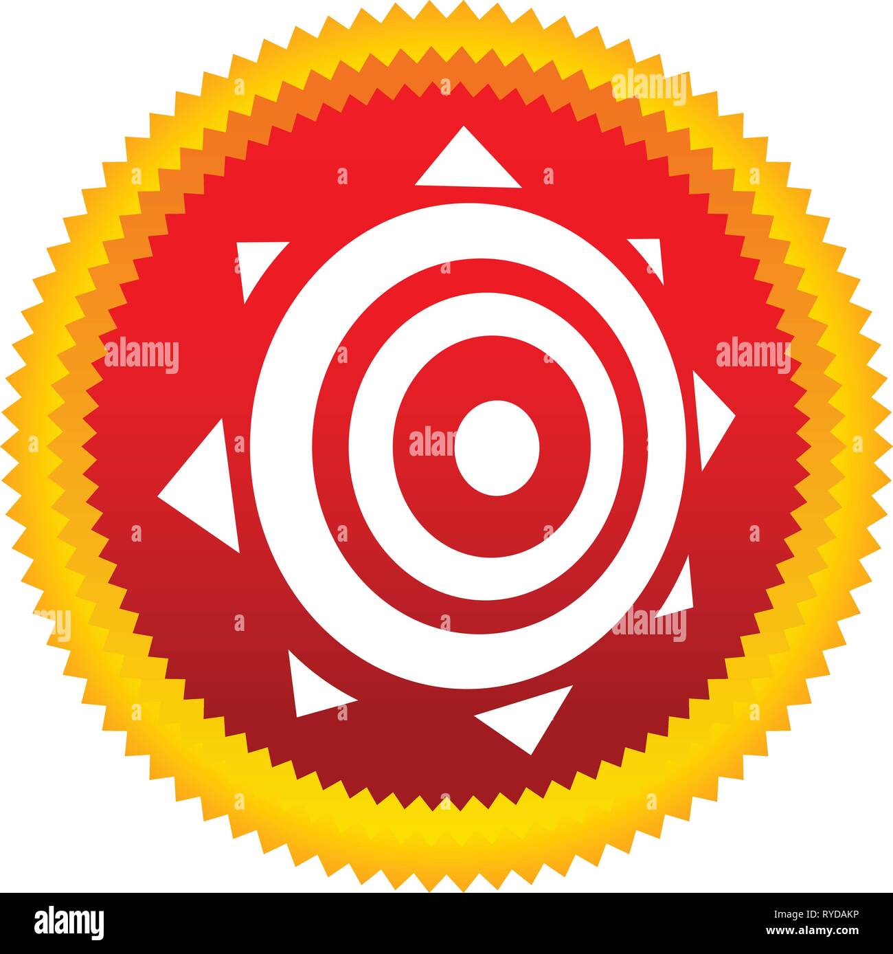 Icono Con El Simbolo Del Sol La Energia Solar El Verano El Sol Icono Imagen Vector De Stock Alamy
