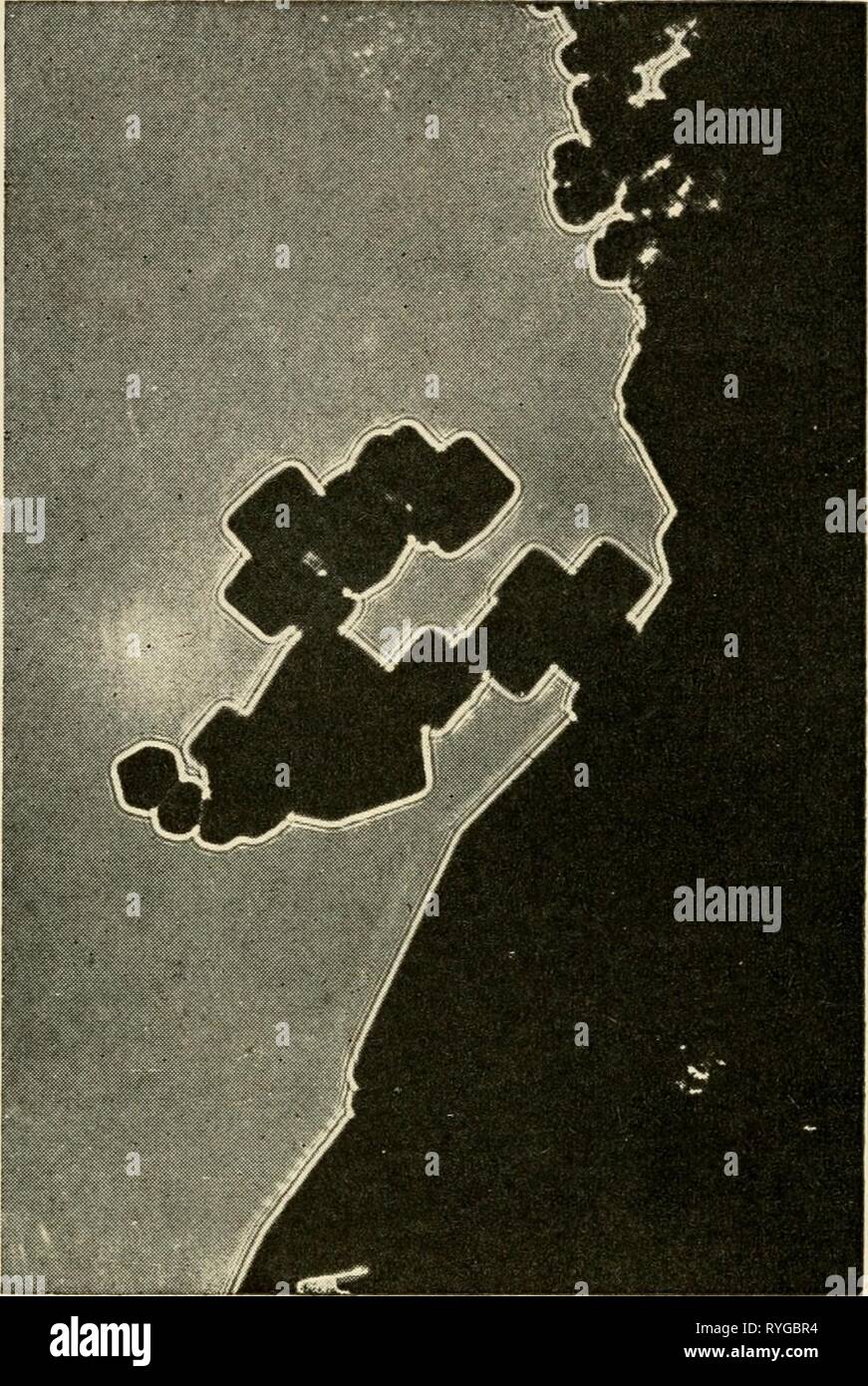 El microscopio electrónico, su desarrollo actual y posibilidades futuras de rendimiento electronmicrosco00gabo Año: 1948 48 El Microscopio Electrónico Fig. 15una aberración cal tendría muy mala resolución. El efecto correspondiente a colisiones inelásticas está ausente en la ordinaria micro scopy, como luz en general no cambia su longitud de onda en el objeto. Una excepción es la microscopía de fluorescencia. En este caso, sería posible imitar el funcionamiento del electrón micro- ámbito invirtiendo el proceso habitual. En lugar de observar la fluorescencia visible a través chromatically corregido o Foto de stock