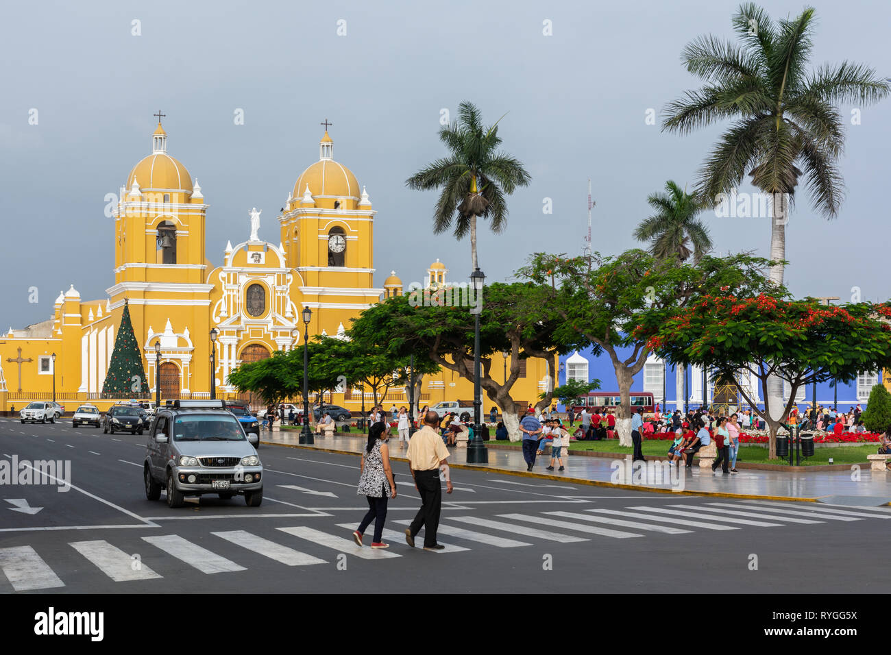 Centro histórico de la ciudad de Trujillo en la región La Libertad, en
