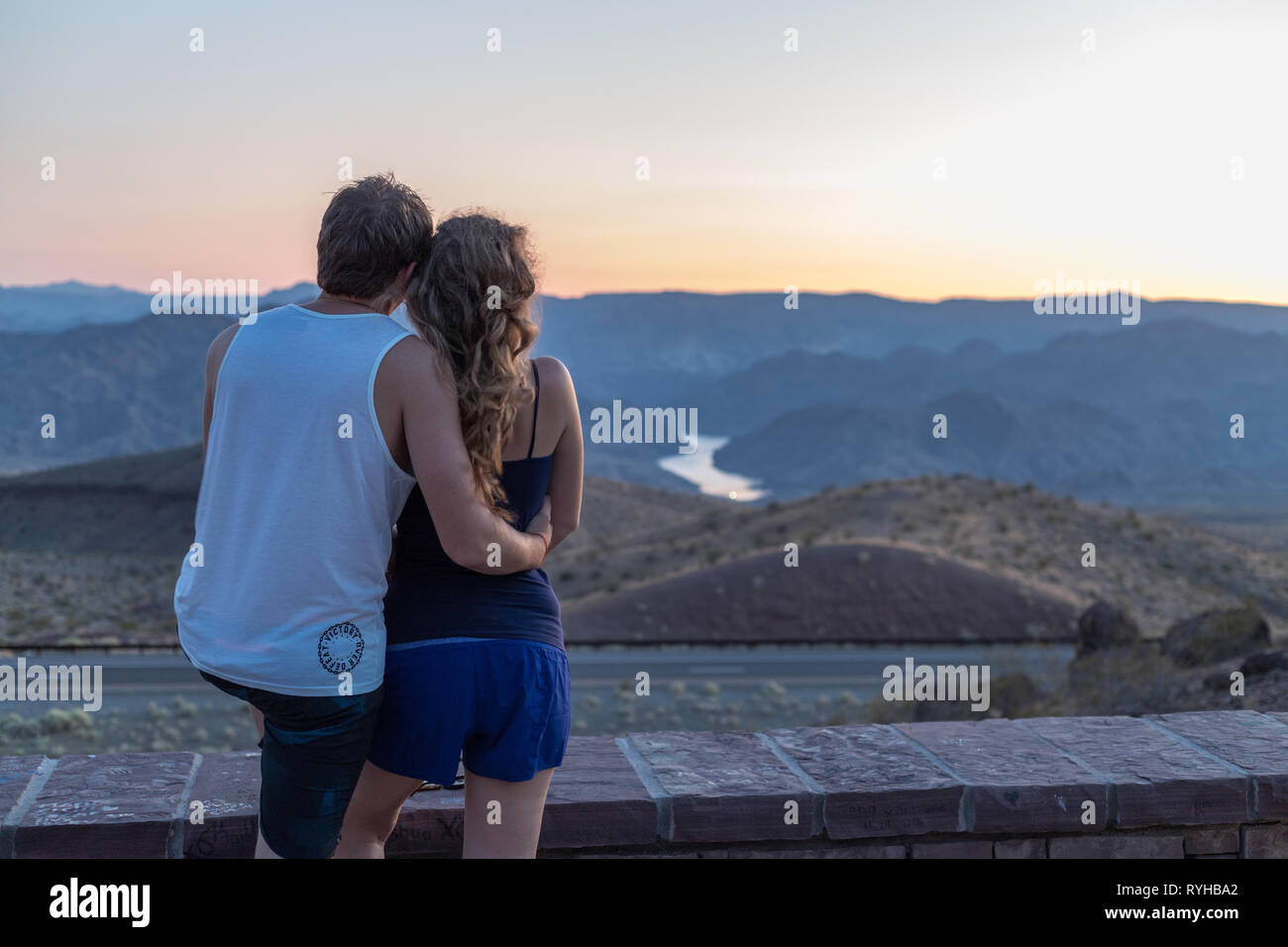 Romántico en el viaje Foto de stock