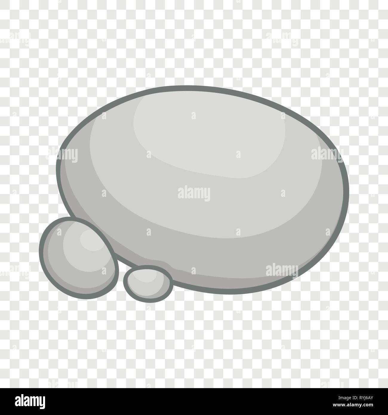 Icono de piedras grises en el estilo de dibujos animados Imagen Vector de  stock - Alamy