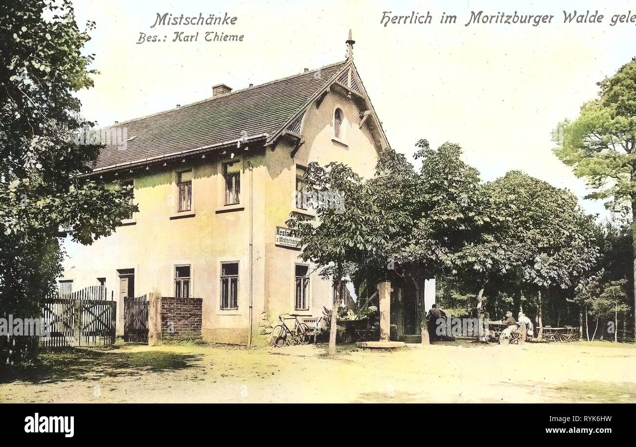 Restaurantes en el Landkreis Meißen, Weinböhla 1918, Landkreis Meißen, Mistschänke, Alemania Foto de stock