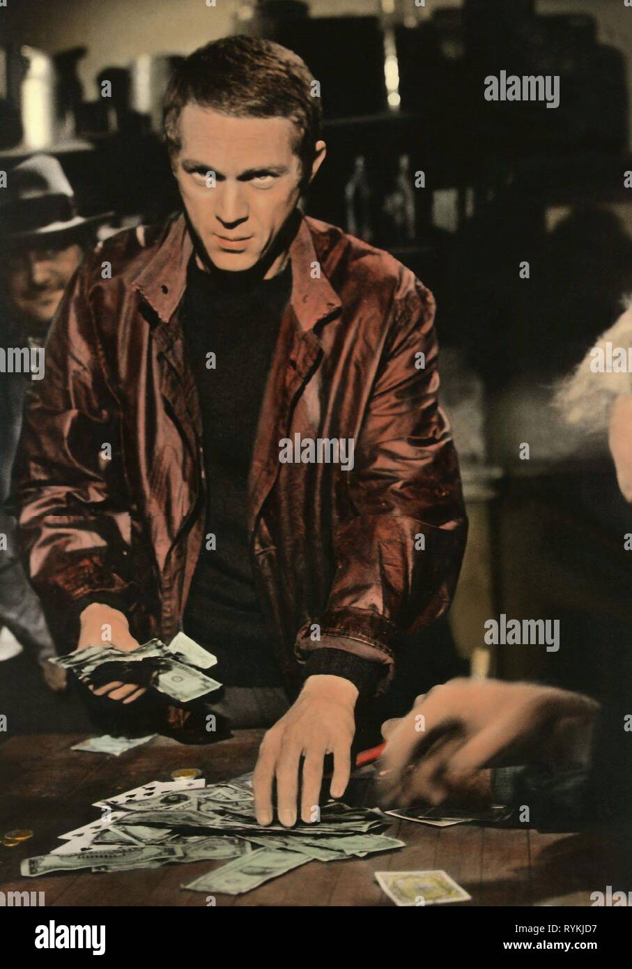 STEVE MCQUEEN, EL CINCINNATI KID, 1965 Foto de stock