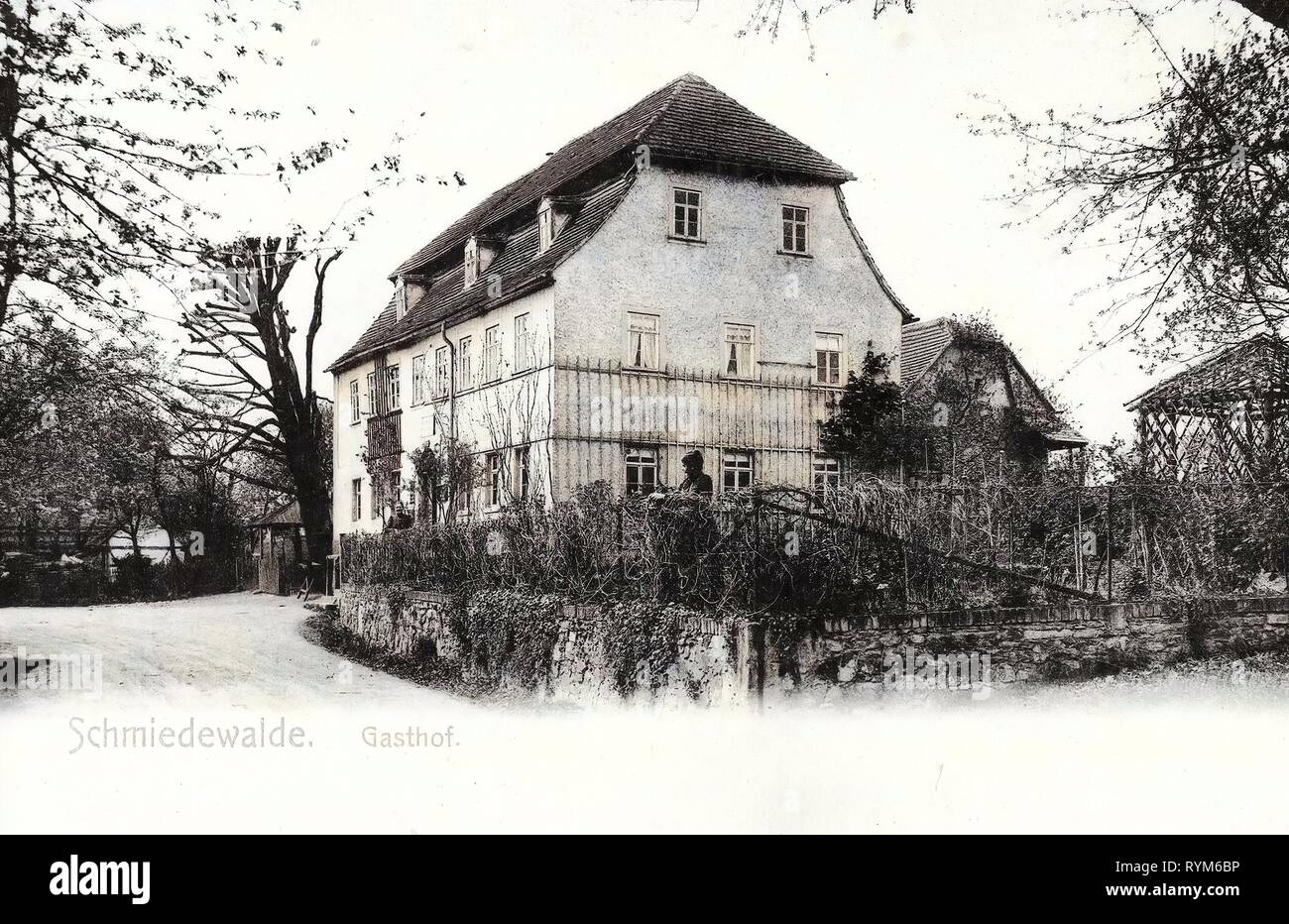 Restaurantes en el Landkreis Meißen, Klipphausen 1903, Landkreis Meißen, Schmiedewalde, Gasthof, Alemania Foto de stock