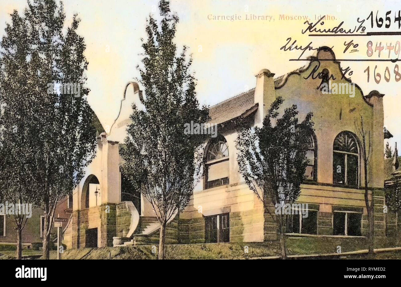 Bibliotecas en Idaho, Moscú, Idaho, en 1906, la Biblioteca Carnegie Foto de stock
