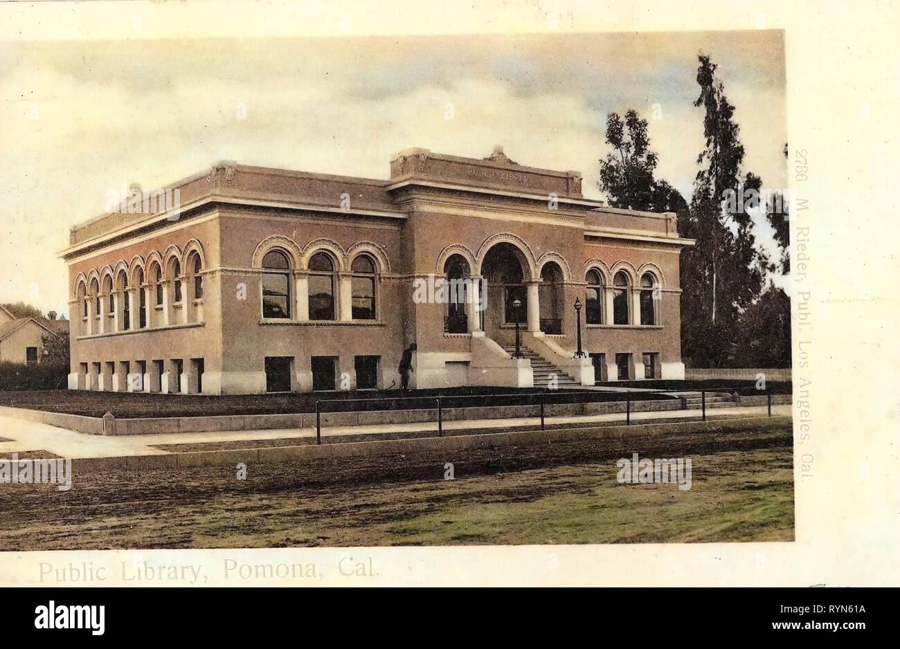 Las bibliotecas de California, en Pomona, California, 1904, biblioteca pública', Estados Unidos de América Foto de stock