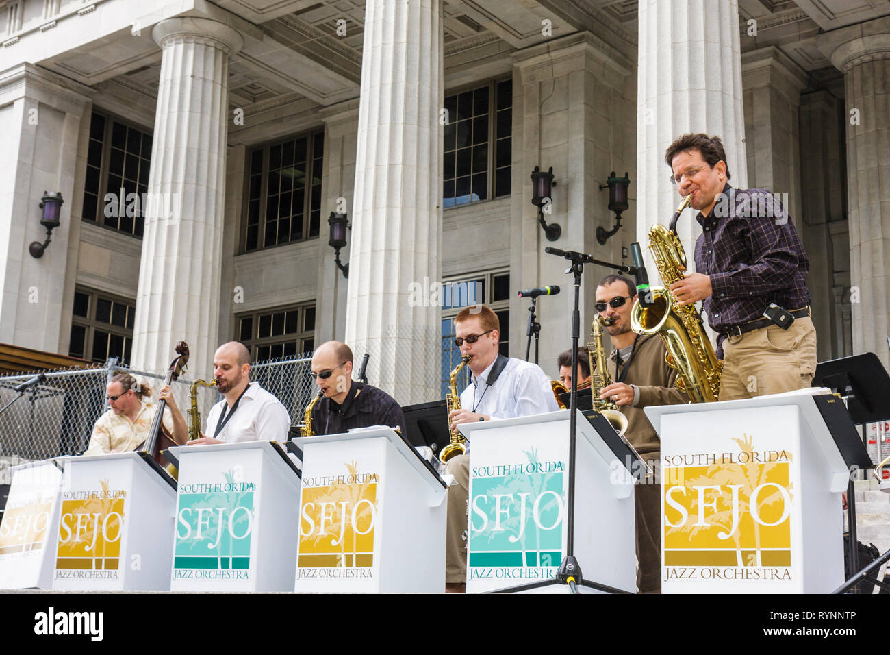 Miami Florida, centro, Flagler Street, Bike Miami Days, histórico Dade