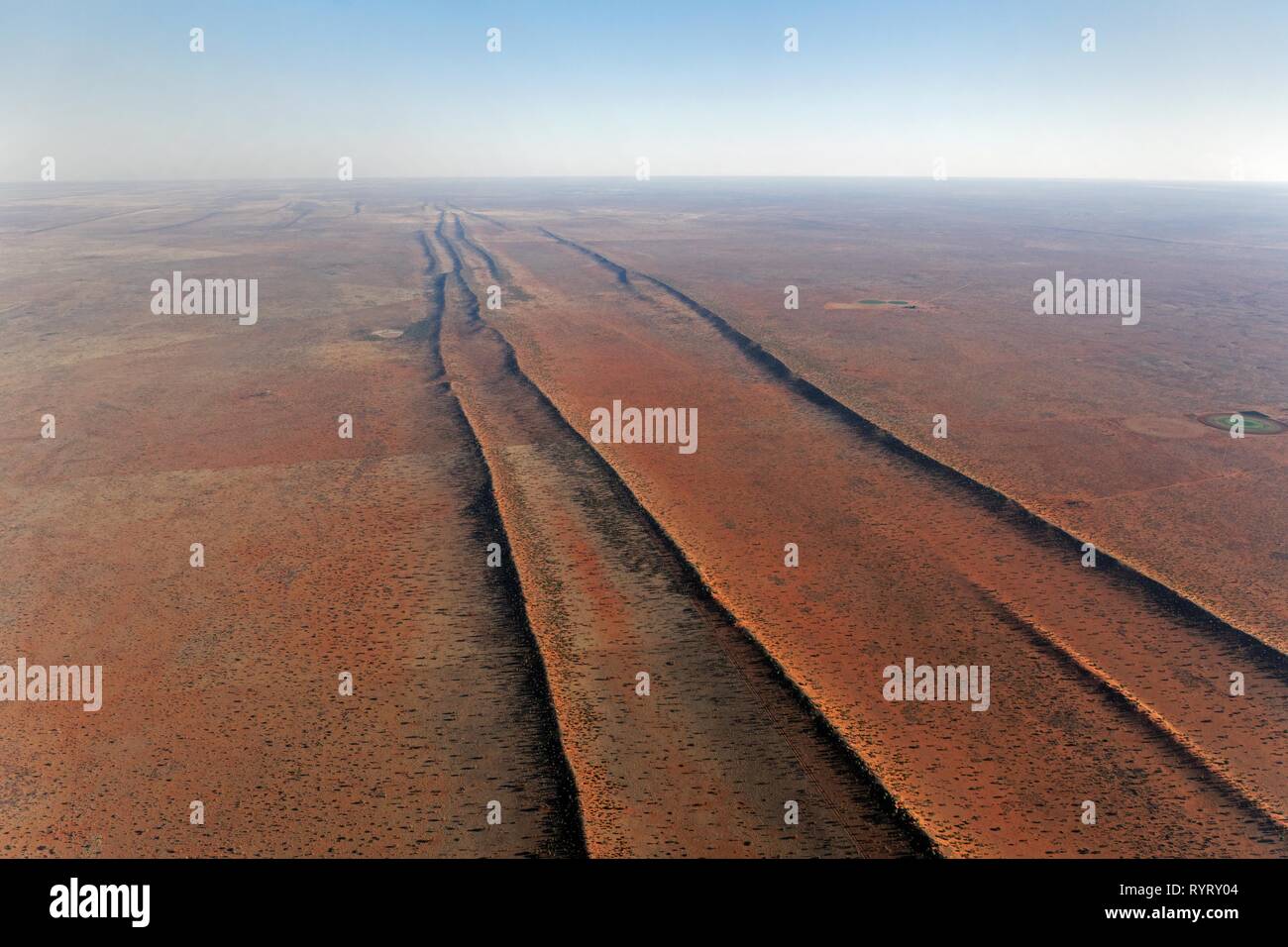 Paisaje de dunas del Kalahari, Hardap, Namibia Foto de stock