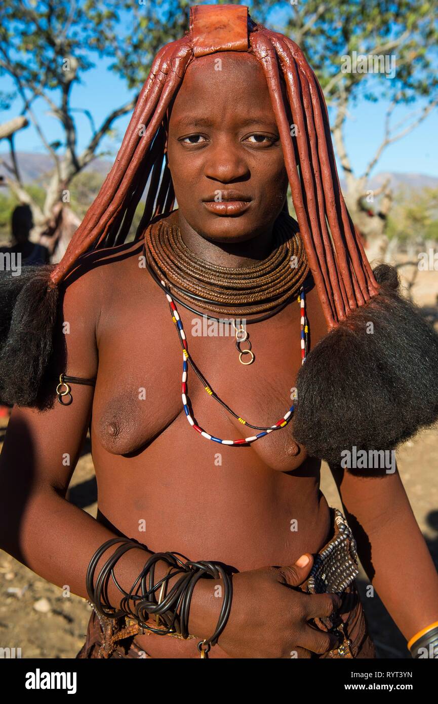 Mujer Himba, Sesriem, Kaokoland, Namibia Foto de stock