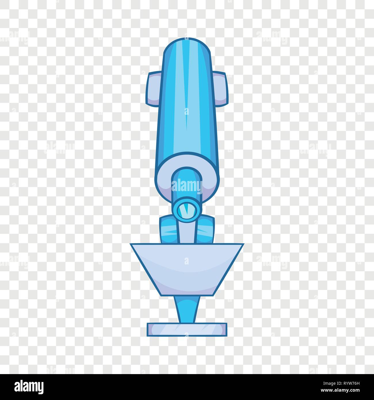 Icono de microscopio en estilo de dibujos animados Imagen Vector de stock -  Alamy