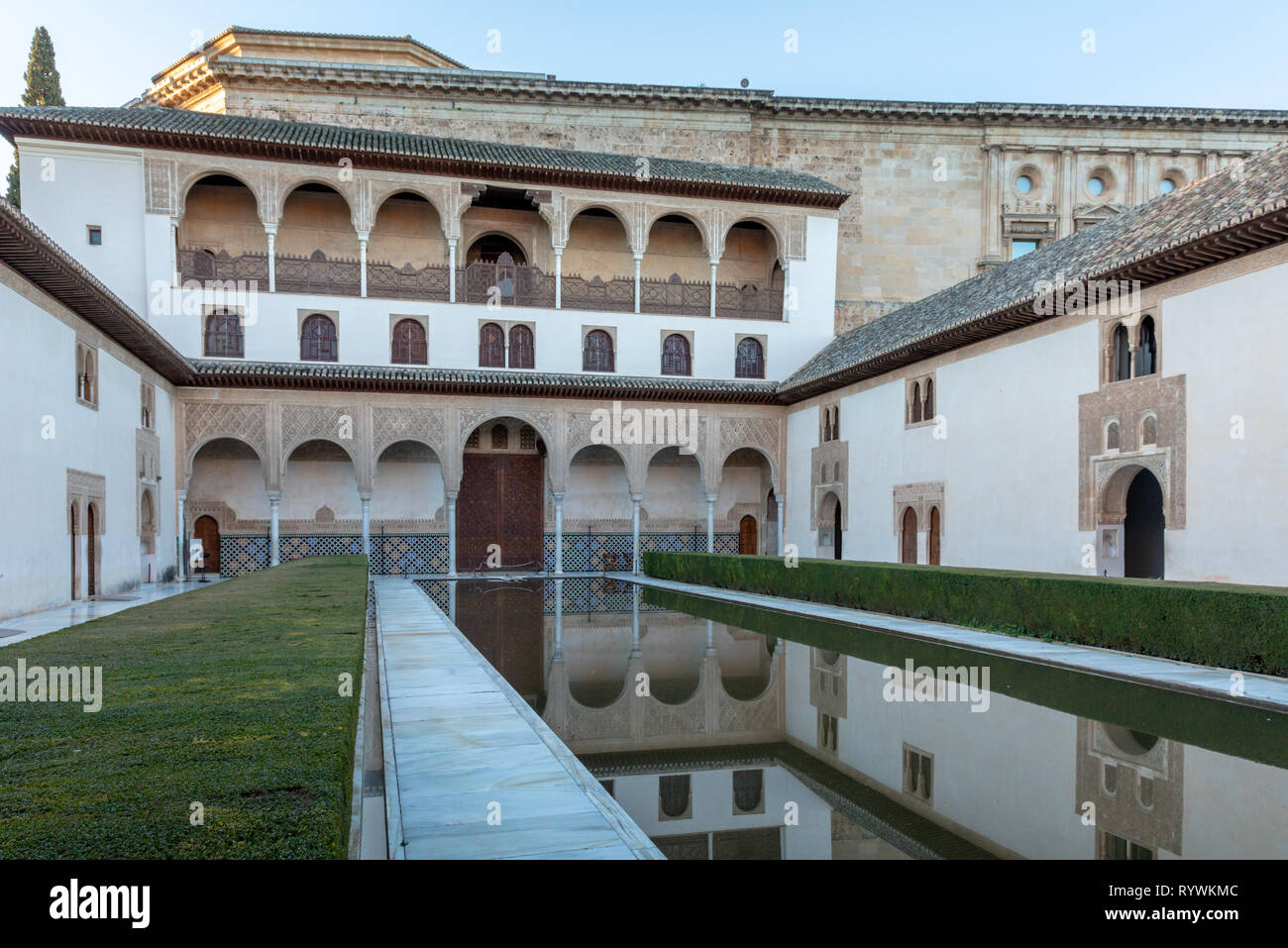 Los palacios nazaríes, la Alhambra, Granada Foto de stock