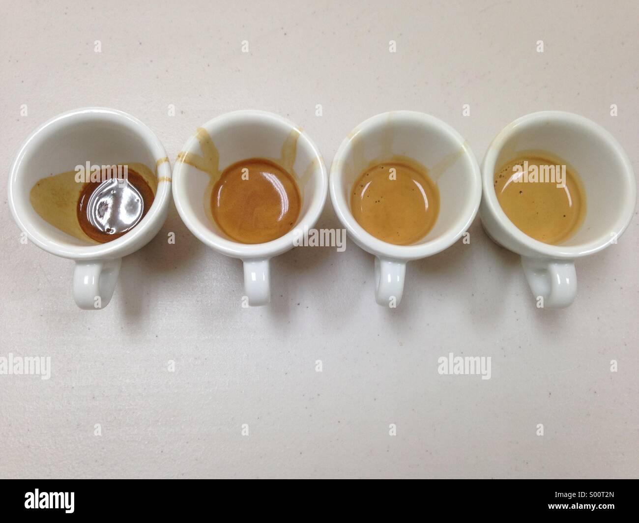 Extracción espresso en 4 etapas Fotografía de stock Alamy