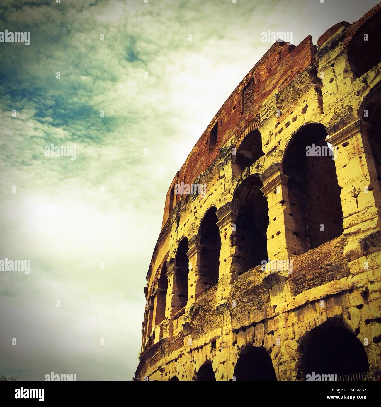El Coliseo, Roma, Italia Europa Foto de stock