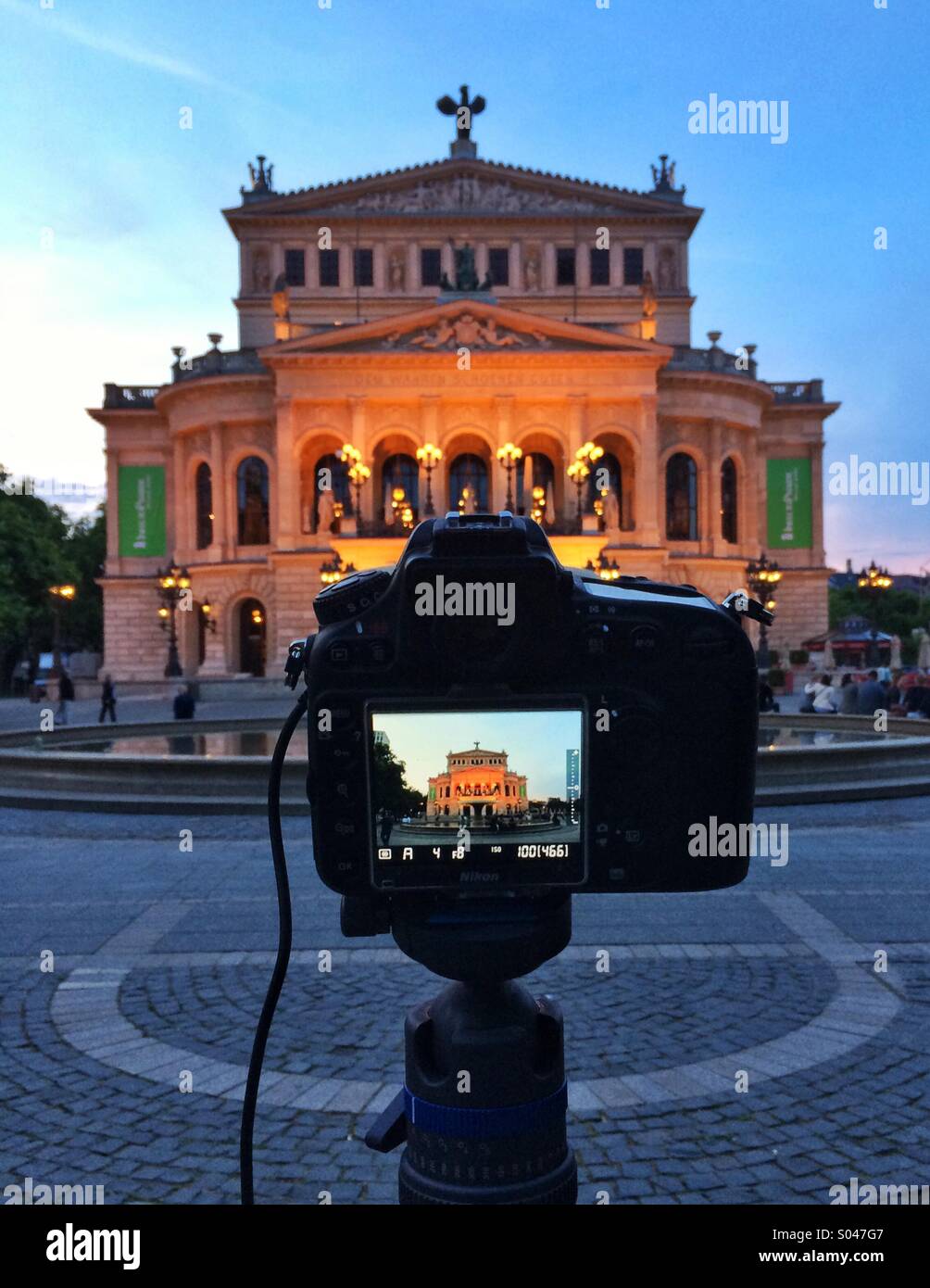 Toma de fotografías Foto de stock