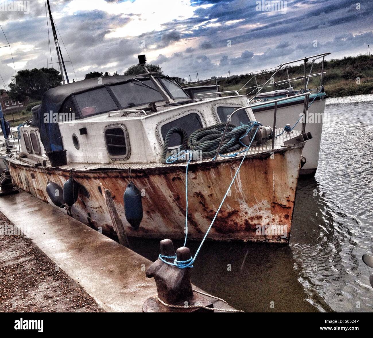 Barco de Rusty Foto de stock