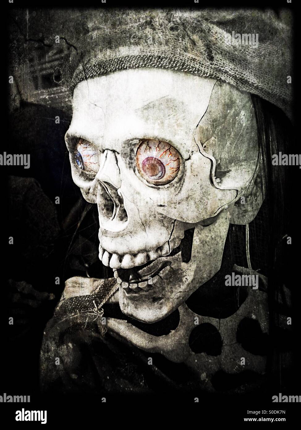 Decoración de Halloween que quería un selfie. Foto de stock