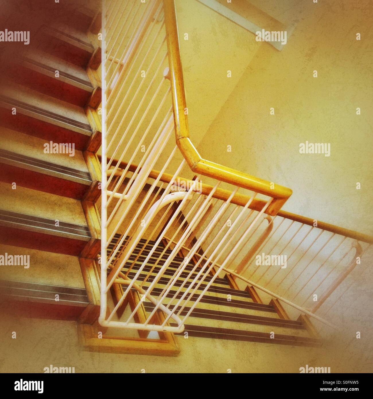 Hueco de la escalera Foto de stock