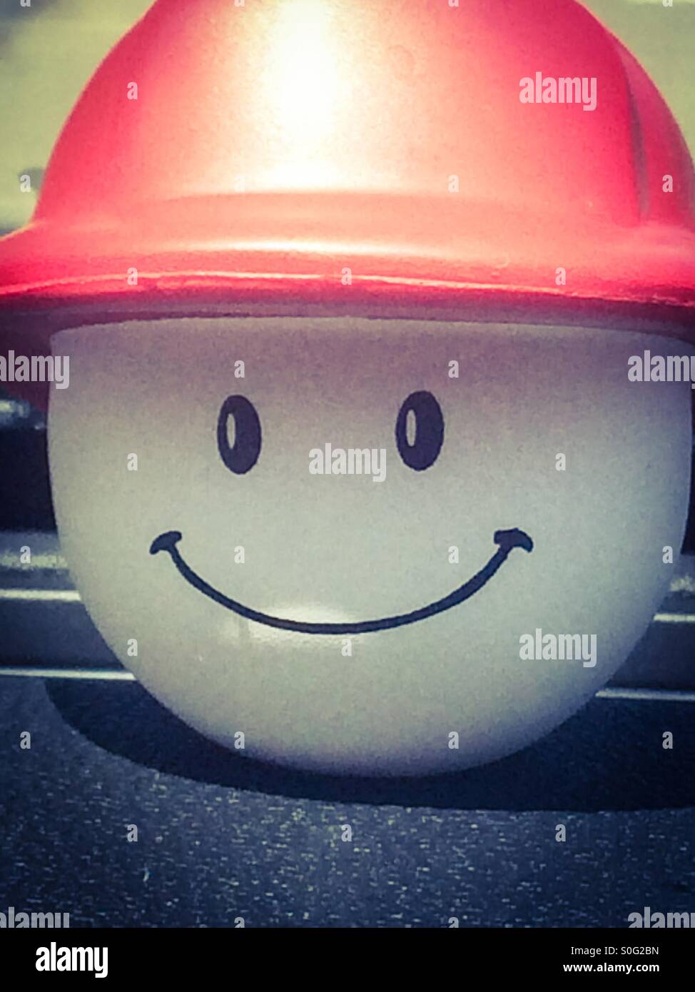 Y Smilin drivin Foto de stock