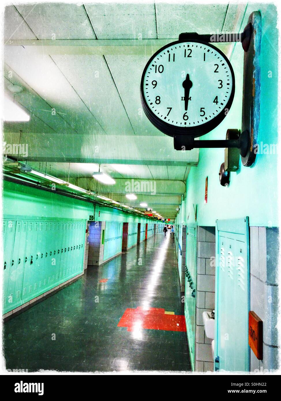 High school pasillo Foto de stock