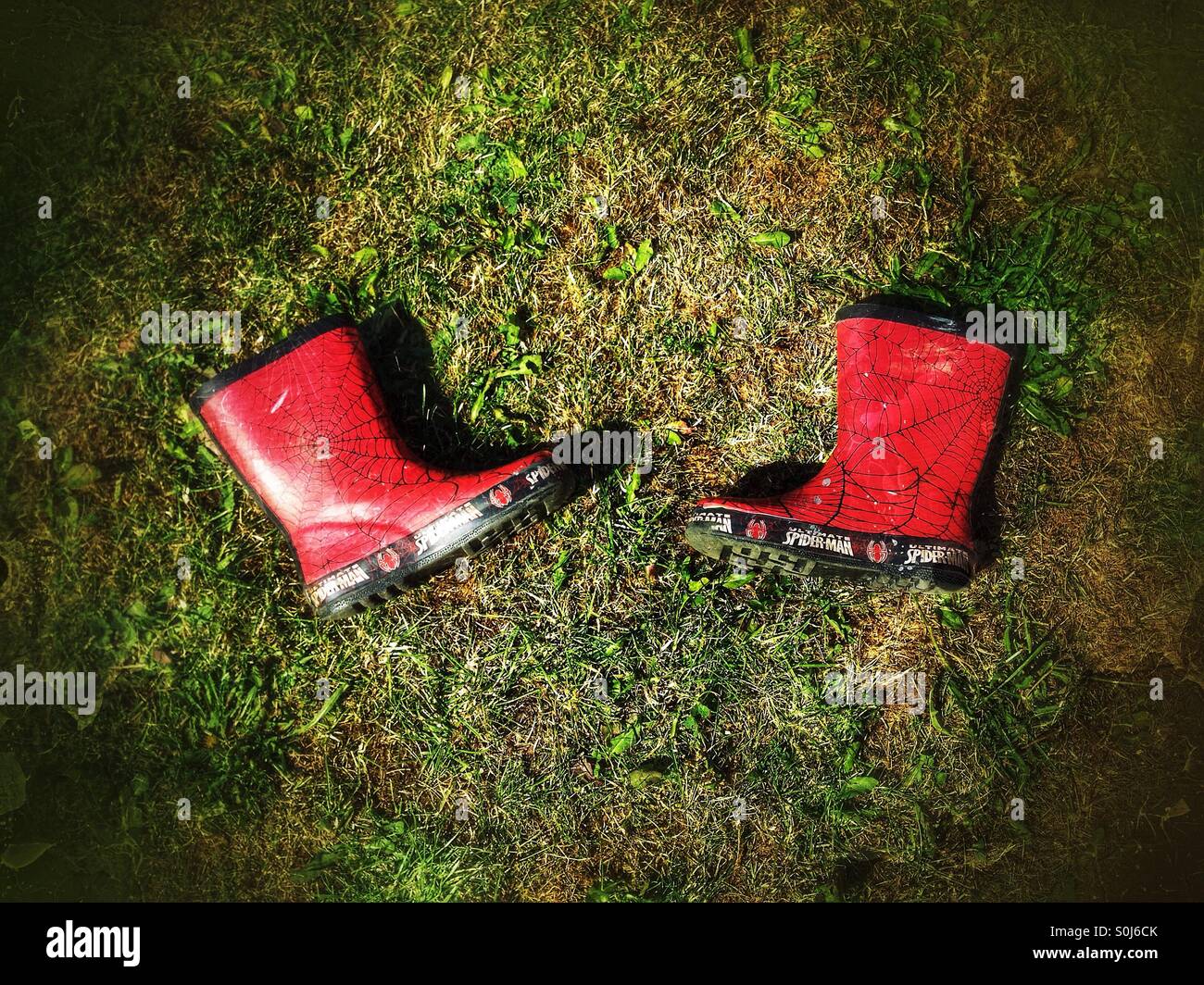 Botas de hombre araña Fotografía de stock - Alamy