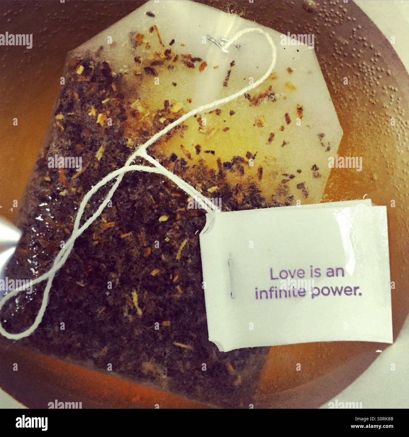 El amor es un poder infinito Foto de stock