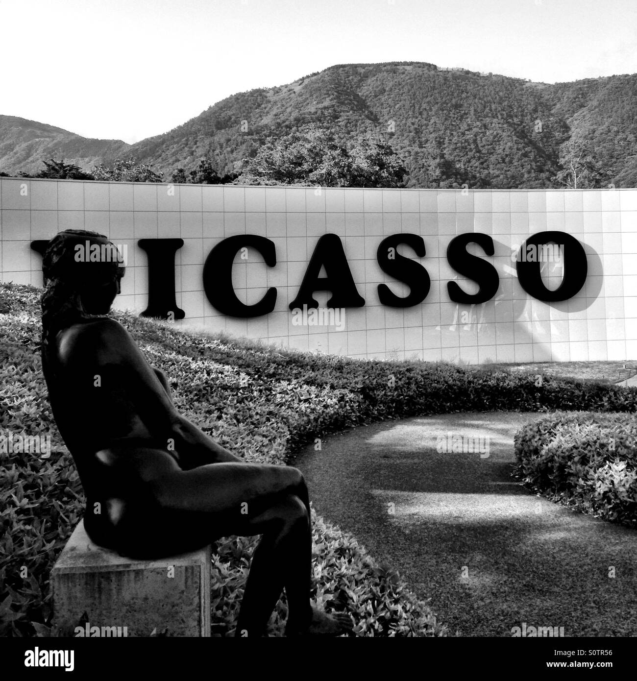 Museo Picasso en el parque al aire libre de Hakone, Japón Foto de stock