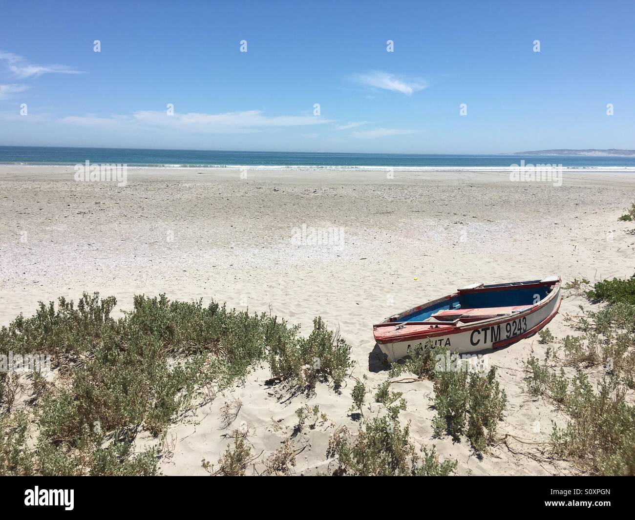 Barco de la playa Foto de stock