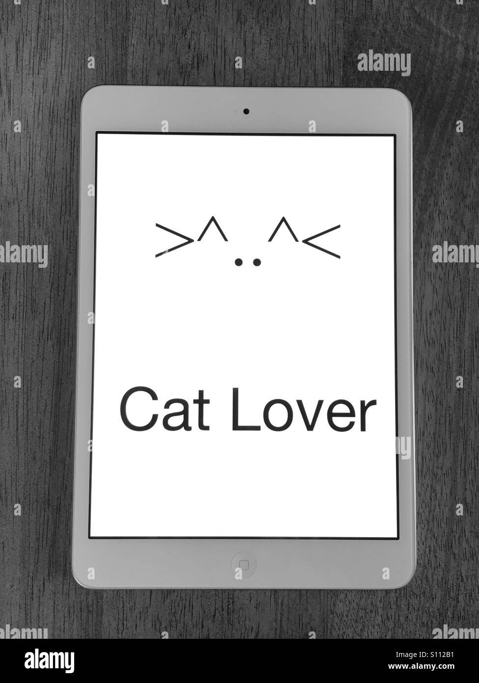 Teclado símbolos formen un gato, con las orejas y bigotes Fotografía de  stock - Alamy