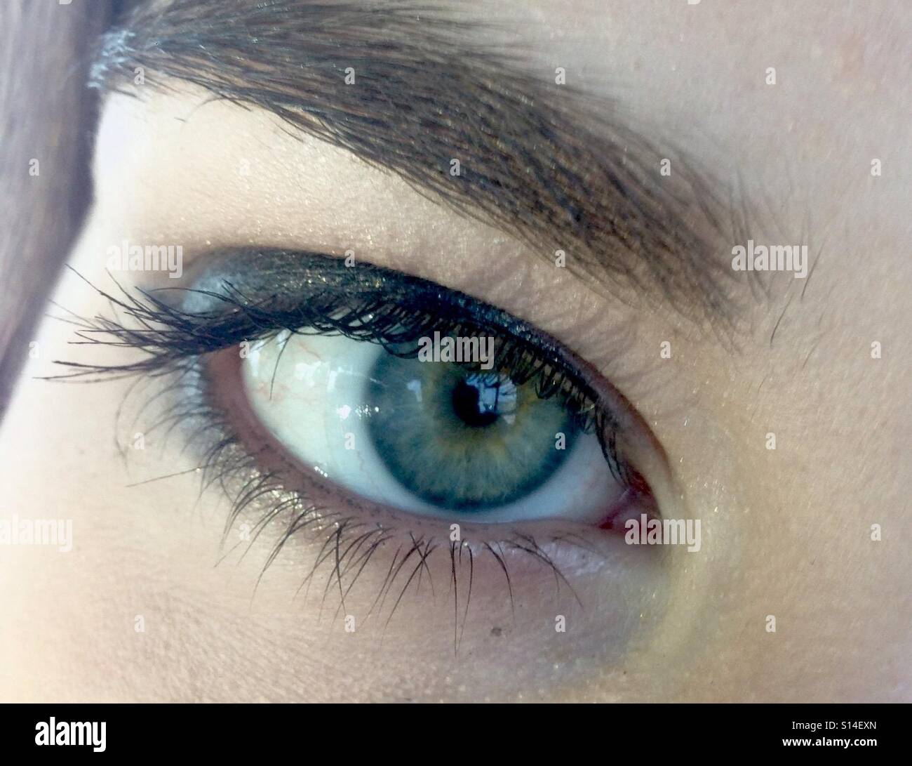 Los ojos azules y verdes Fotografía de stock - Alamy