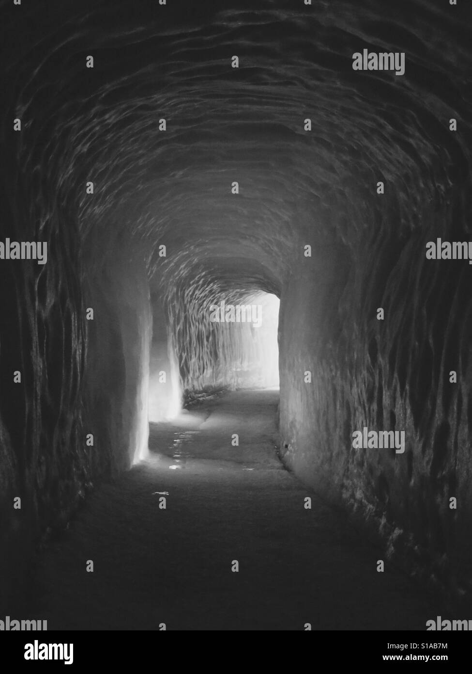 Túnel de hielo Foto de stock