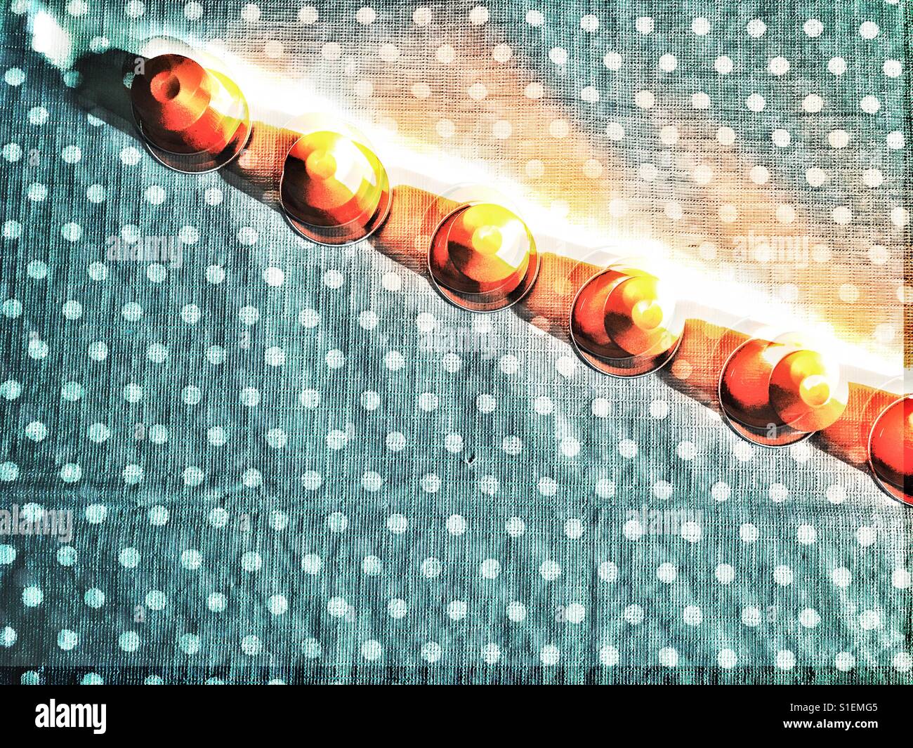 Dosis de café Nespresso superposición de matriz Fotografía de stock - Alamy