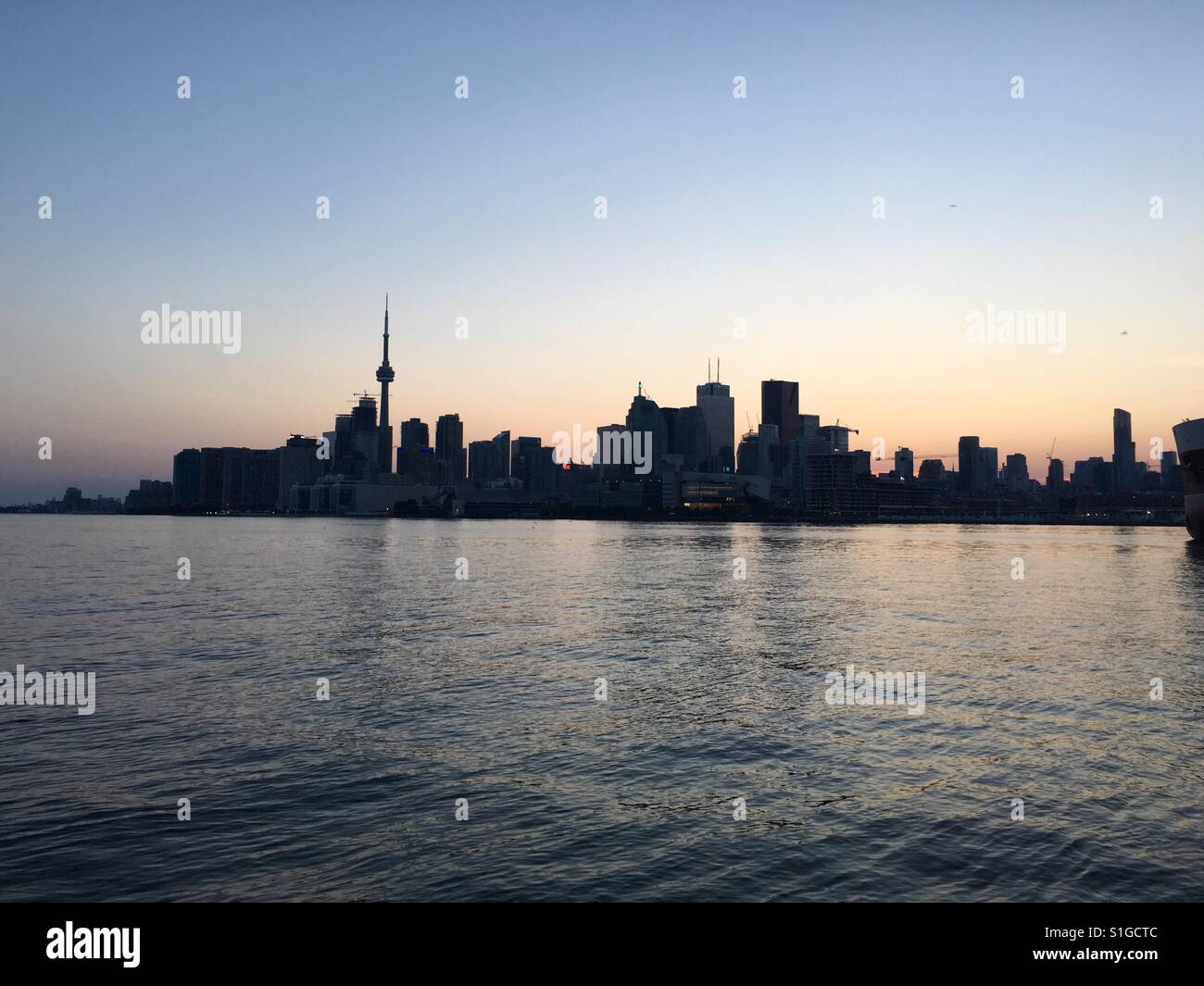 Toronto sunset skyline Foto de stock