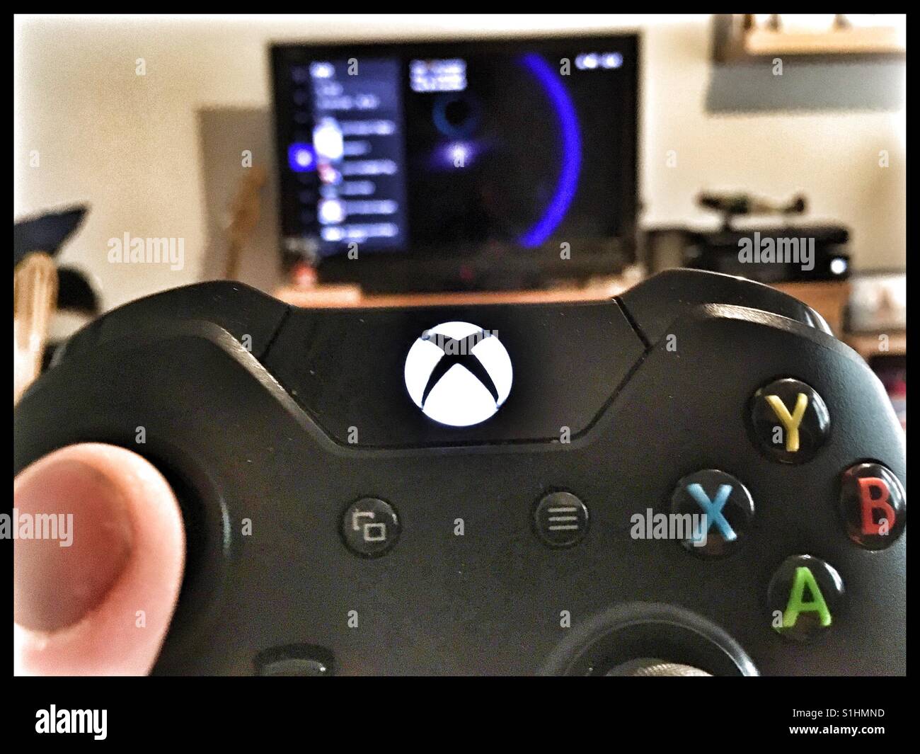Un controlador de Xbox. Foto de stock