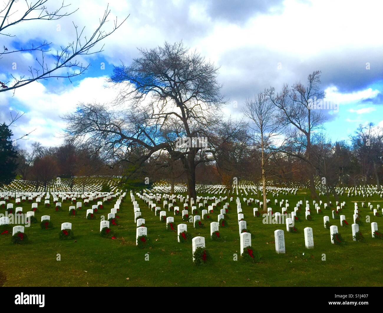 El Cementerio Nacional de Arlington Foto de stock