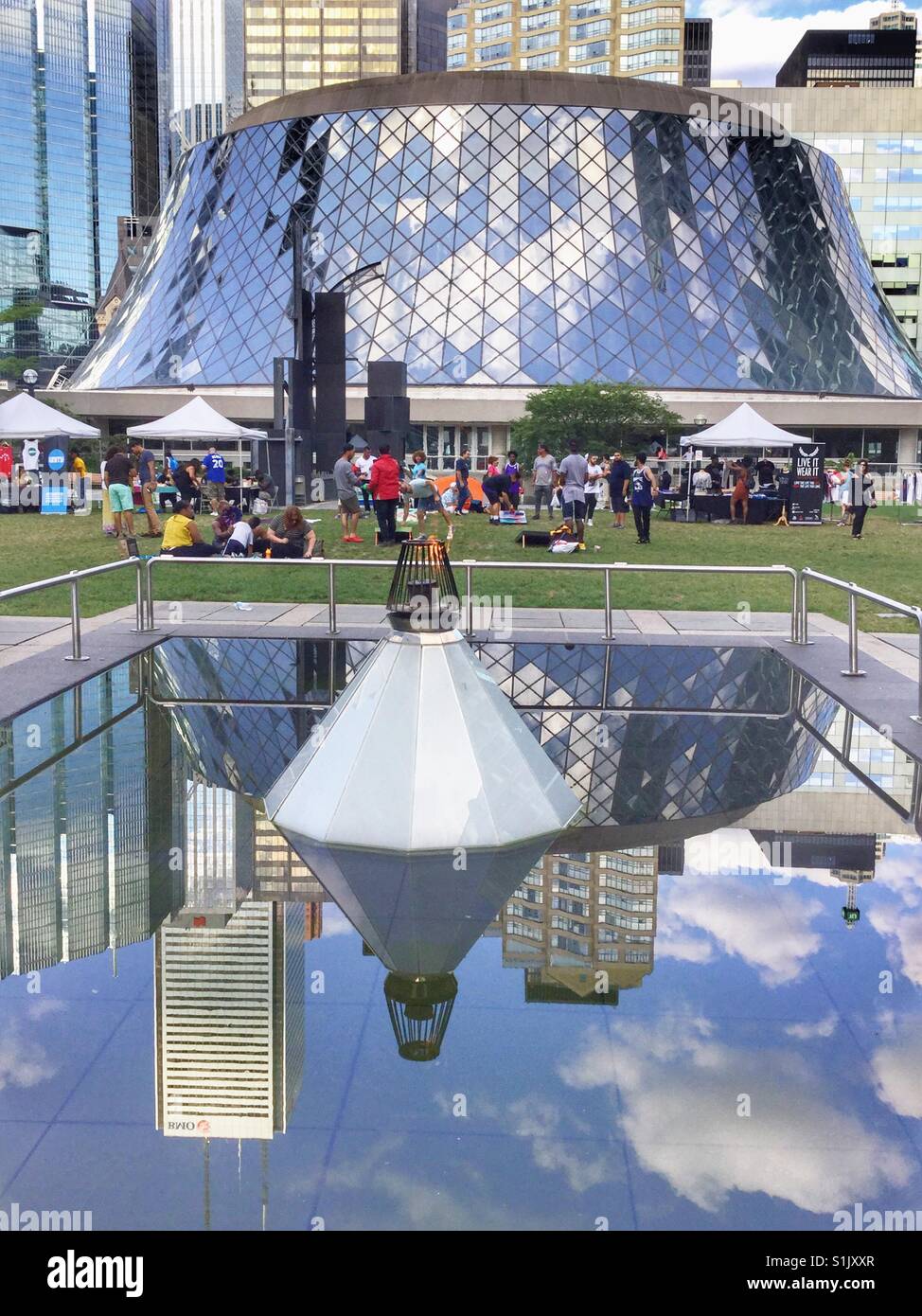 Espacio público de Toronto. Foto de stock
