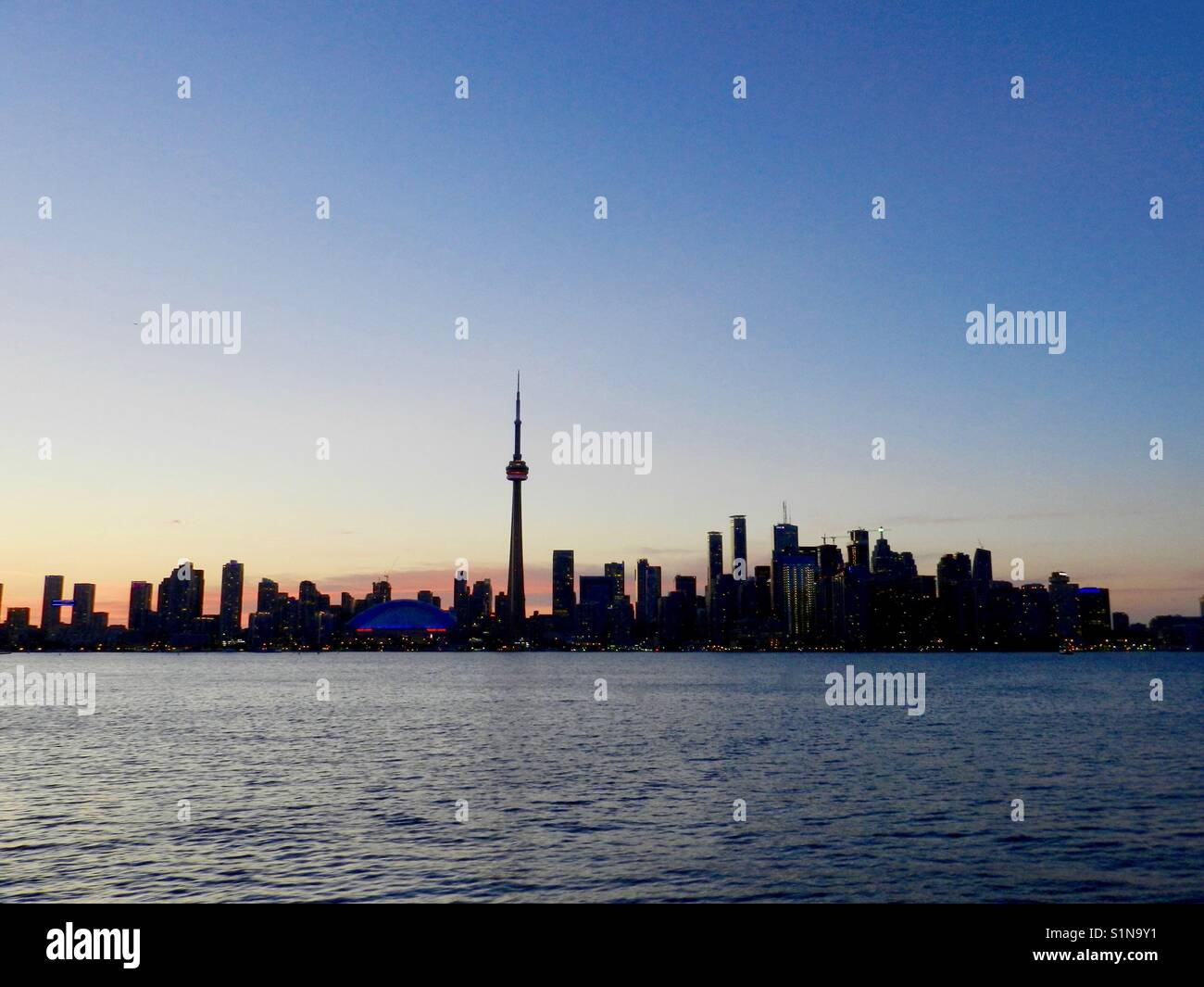 Lago Ontario - Toronto sunset Foto de stock