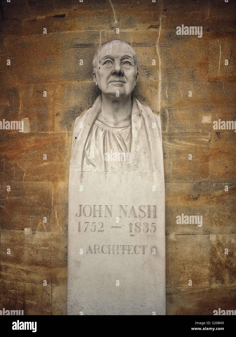 John Nash, arquitecto Foto de stock