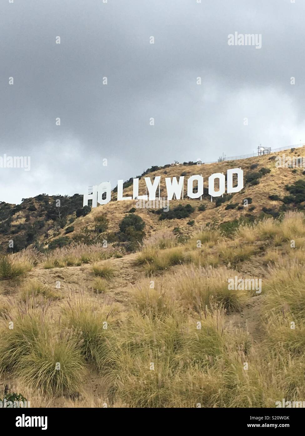 Una nube oscura de Hollywood Foto de stock