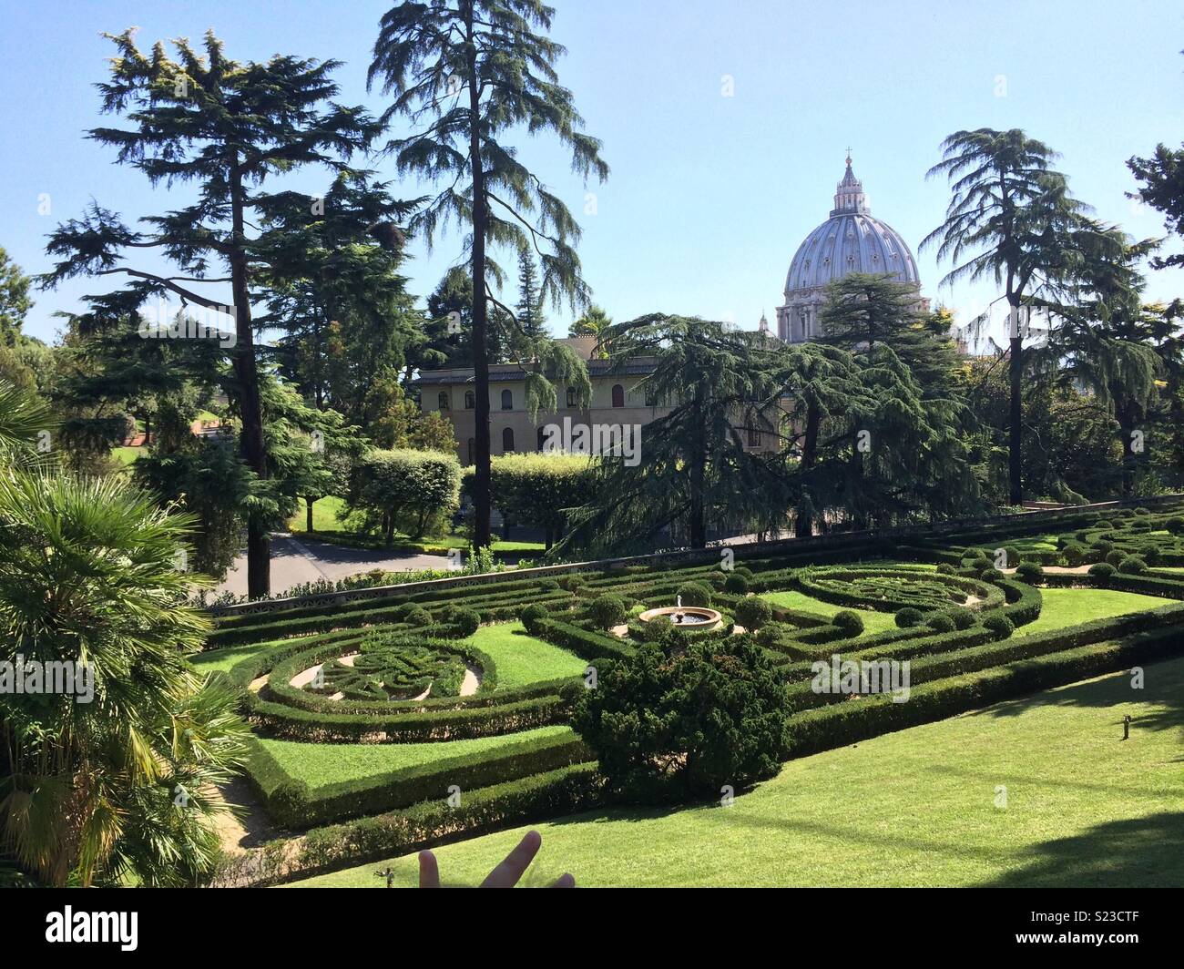 Jardines Vaticanos Foto de stock