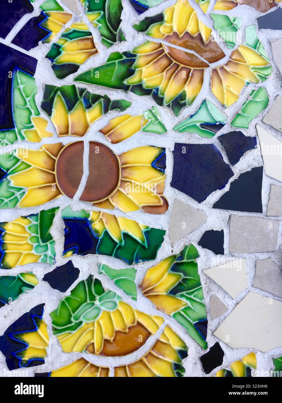 Mosaico de girasol Fotografía de stock - Alamy