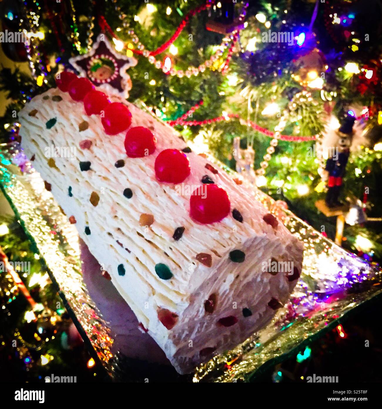Diplomático pastel de Navidad Foto de stock