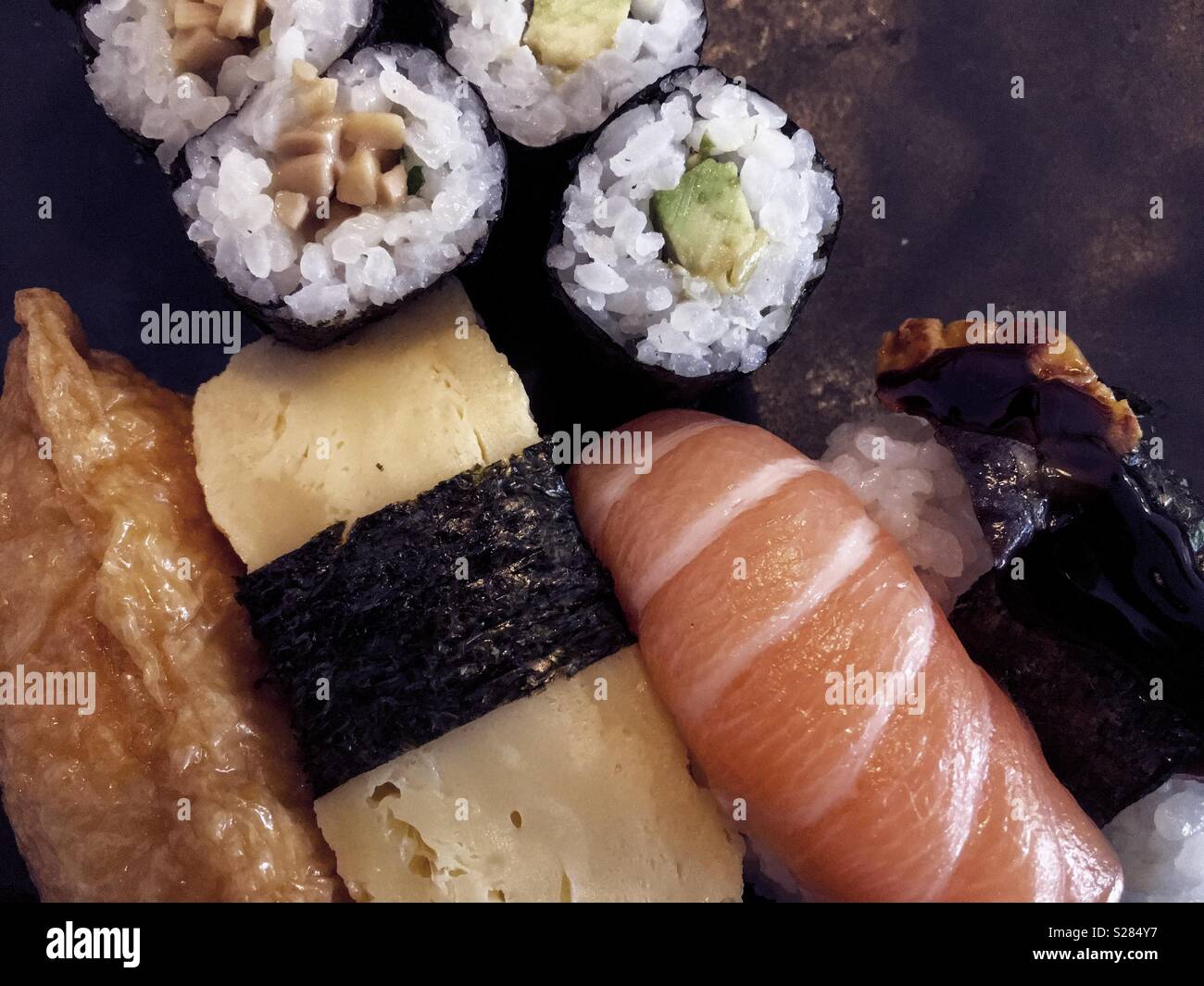 Placa de sushi Foto de stock