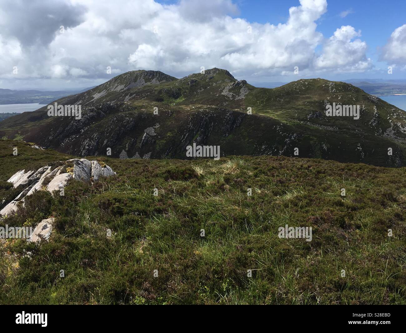 Las colinas de Inishowen Foto de stock