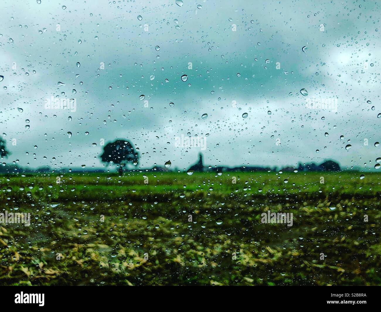 Un día de lluvia en el campo Fotografía de stock - Alamy