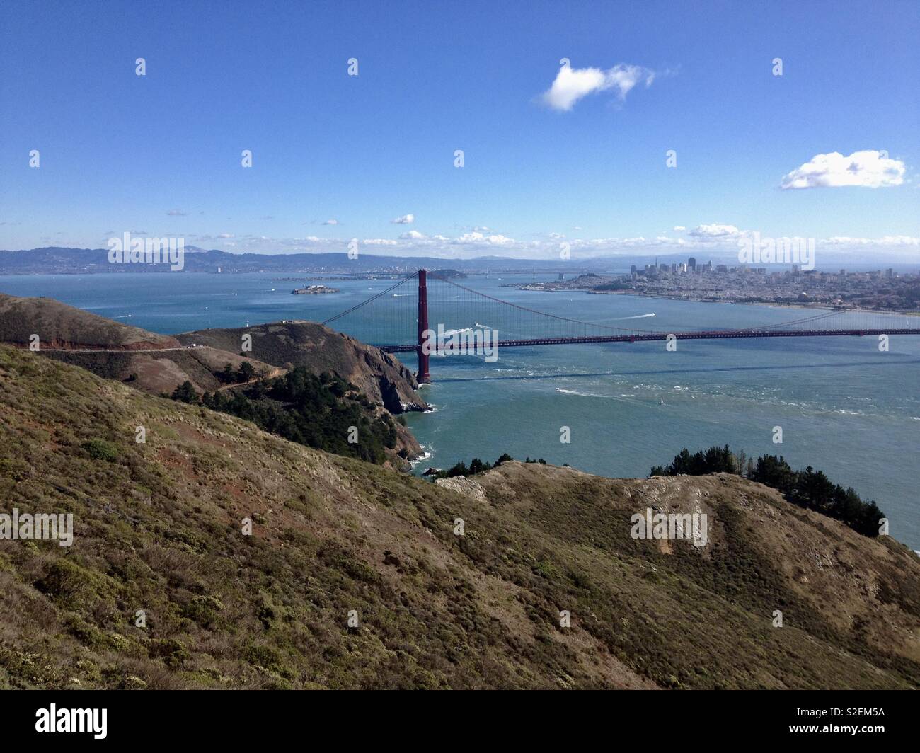 Puente Golden Gate de Marin Foto de stock