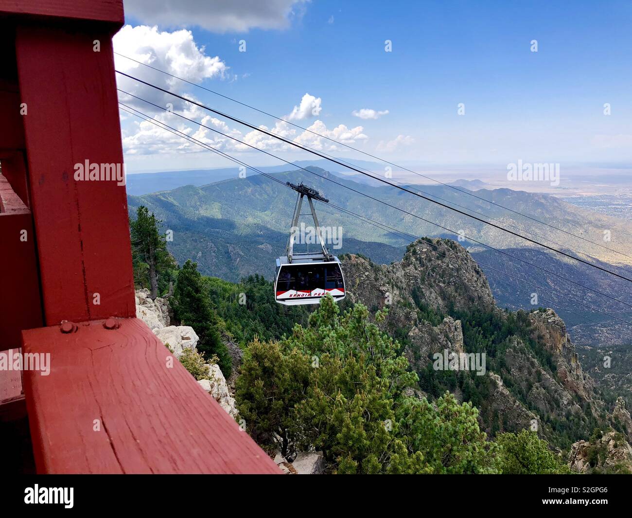 Sandia Peak Tramway Foto de stock
