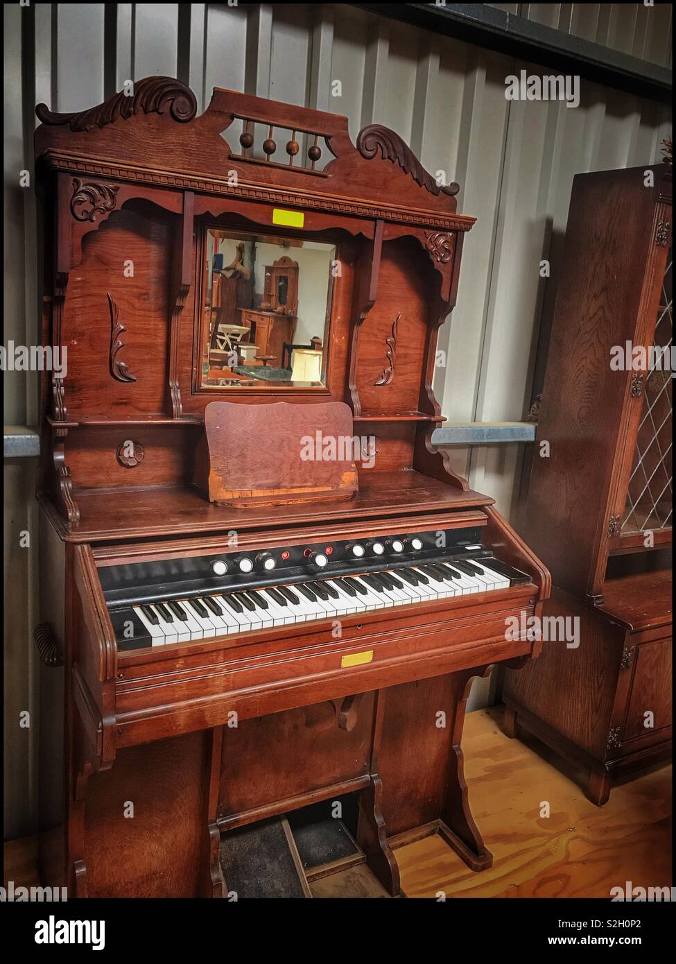 Antigüedades, órgano de parada Toeka Stoor, Sudáfrica. Foto de stock