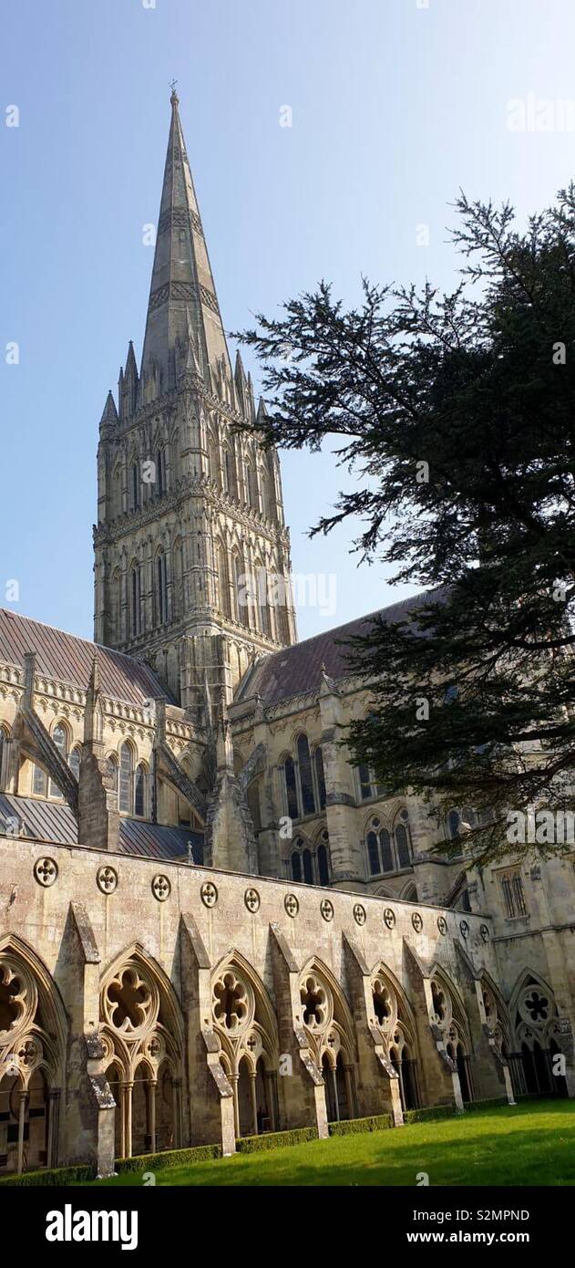 La catedral de Salisbury Foto de stock
