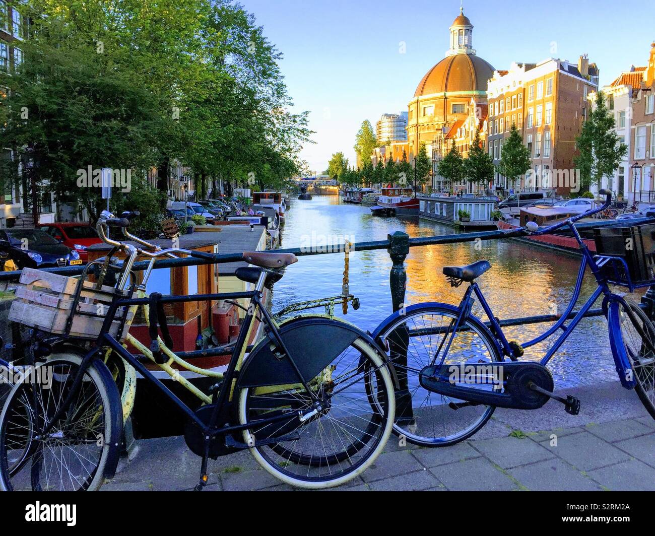 Paisaje urbano de Amsterdam Foto de stock